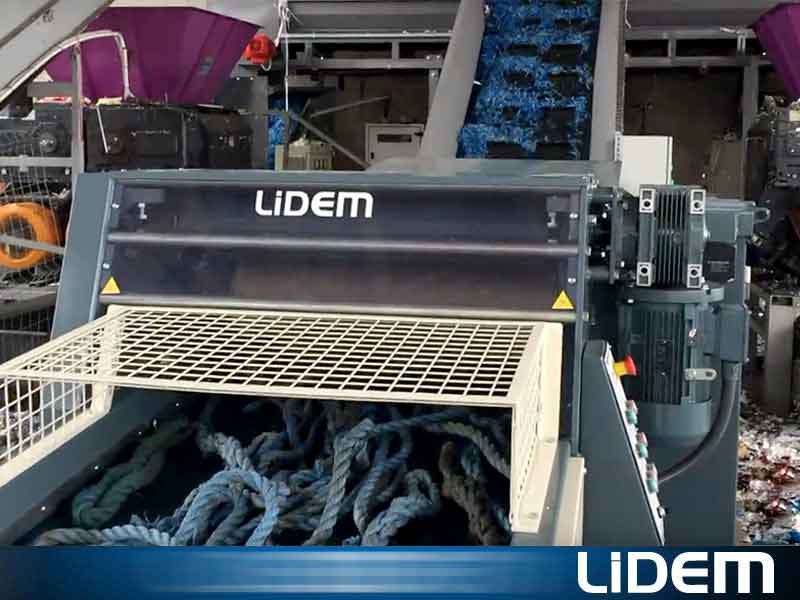 Cutting Machine For The Recycling Of Ropes, Nets, Cordage, Ropes Or Threads Rope Cut 1